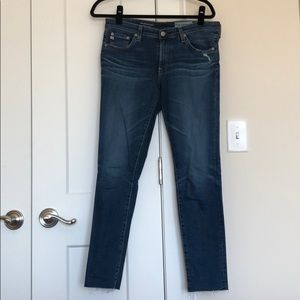 AG Jeans - skinny jeans with frayed hem